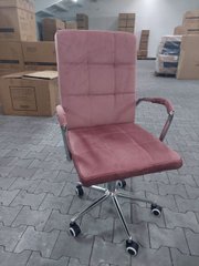 Офісне крісло S-222 Velvet Intarsio Антична Роза жива фотографія