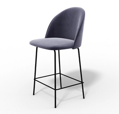 Полубарный стул RIO M light bar Bonsso Серый / Металл реальная фотография