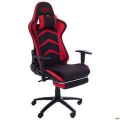 Кресло VR Racer Textile Craft черный/красный