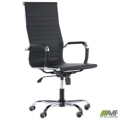 Компьютерное кресло Slim HB AMF Черный N-20 реальная фотография