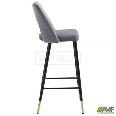 Барный стул Linda Dark Velvet AMF Серый реальная фотография