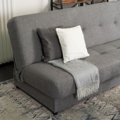 Диван MEBEL ELITEARUBA 188 см Сірий