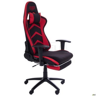 Крісло VR Racer Textile Craft чорний/червоний