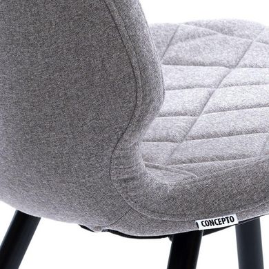 Напівбарний стілець DIAMOND Concepto Світло-сірий жива фотографія