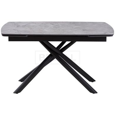Стол раскладной PALERMO GREY STONE Concepto 140(200)x90 Керамика Глянец Серый реальная фотография
