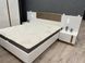 Тумбы прикроватные 2 шт. с подсветкой Perfect Home Арко / Arco с 4 ящиками 2S/60 Белый глянец/дуб грандсон