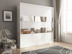 Шафа-купе Perfect Home Мая II / Maja II 200 2-дверна з дзеркалом Білий жива фотографія