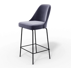 Полубарный стул BERLIN M bar Bonsso Серый / Металл реальная фотография