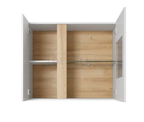 Стенка Perfect Home Арко / Arco A Белый глянец/дуб грандсон реальная фотография