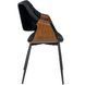 Стул DAKOTA Velvet Mebel Elite черный / ореховый