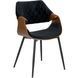 Стул DAKOTA Velvet Mebel Elite черный / ореховый