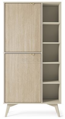 Стелаж Perfect Home Форест / Forest RG80 2-дверний Беж пісочний/ялиця сканді жива фотографія