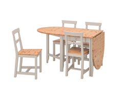 Столовий комплект GAMLEBY IKEA Патина / Сірий жива фотографія