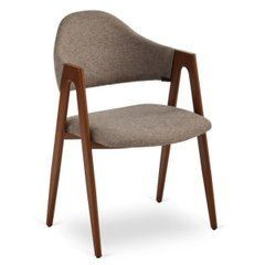 Стул MEBEL ELITE RUIZ Бежевый/орех реальная фотография