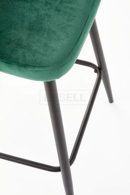 Напівбарний стілець H-96 Halmar Темно-зелений жива фотографія