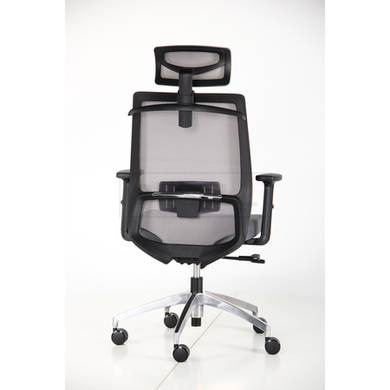 Комп'ютерне крісло Install Black AMF Сірий жива фотографія