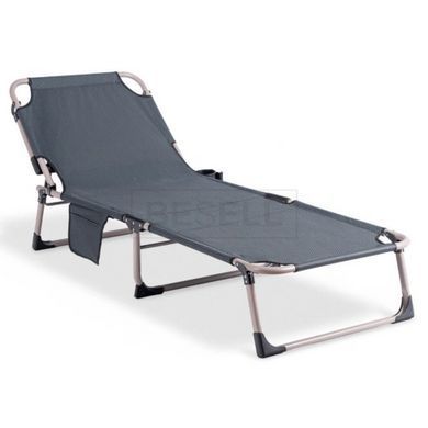 Шезлонг Garden Lodge  SATURN&nbsp;Mebel Elite Grey реальная фотография