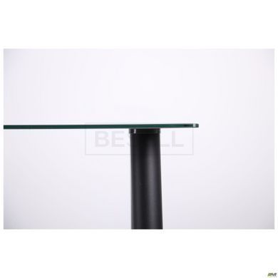 Cтол обеденный Аттика AMF 120X80 Прозрачный / Атрацит реальная фотография