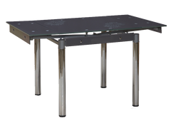 Стол Стеклянный GD-082 Signal 80(131)x80 Серый реальная фотография