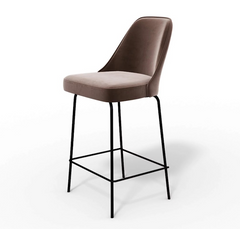 Полубарный стул BERLIN M bar Bonsso Коричневый / Металл реальная фотография