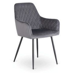 Стул  BRESSO Mebel Elite Серый/велюр реальная фотография