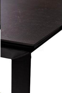 Стіл Обідній VERMONT BLACK MARBLE Concepto 120/170x80 Кераміка жива фотографія