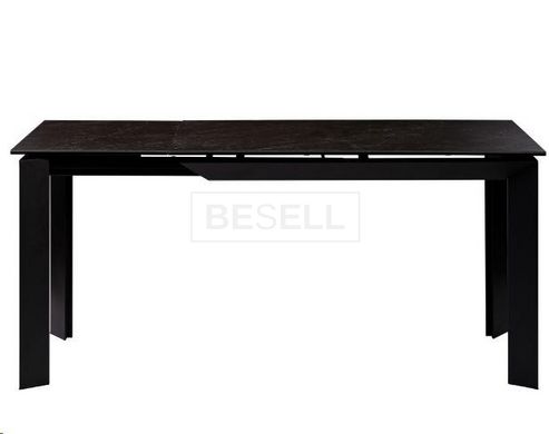 Стол Обеденный VERMONT BLACK MARBLE Concepto 120/170x80 Керамика реальная фотография