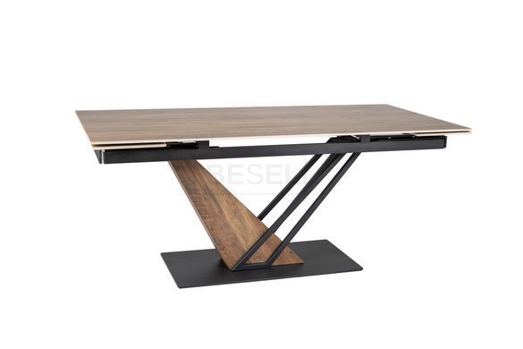 Стол GENESIS LEGNO Signal 160(220)*90 дуб/черный/дуб реальная фотография