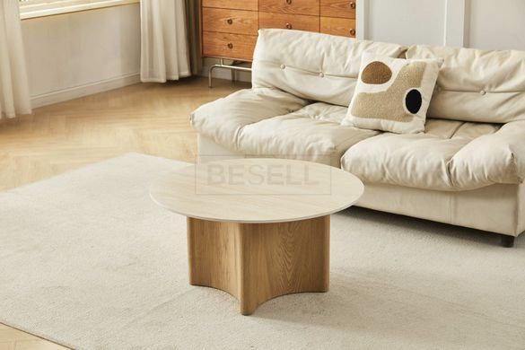 Столик журнальный  CT GLORY Wood Bjorn 80x80 Roman stome matt реальная фотография