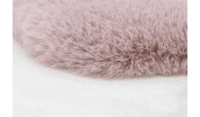 Пушистый Ковер-шкурка Rabbit Arhome Овчина 60х90 Розовый реальная фотография