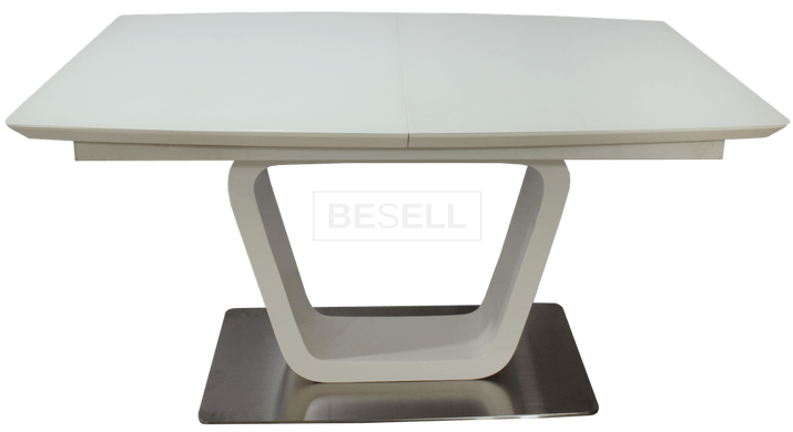 Стіл Розкладний DT 8108 NEW DAOSUN 140(180)x90 Мат Білий Сатин жива фотографія