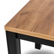 Стіл розкладний MEBEL ELITE MAX 80(160)х80 см дуб крафт / Чорний