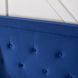Кровать двуспальная бархатная MEBEL ELITE CROS Velvet 140x200 см Синий
