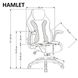 Компьютерное кресло HAMLET Halmar Черный/Серый