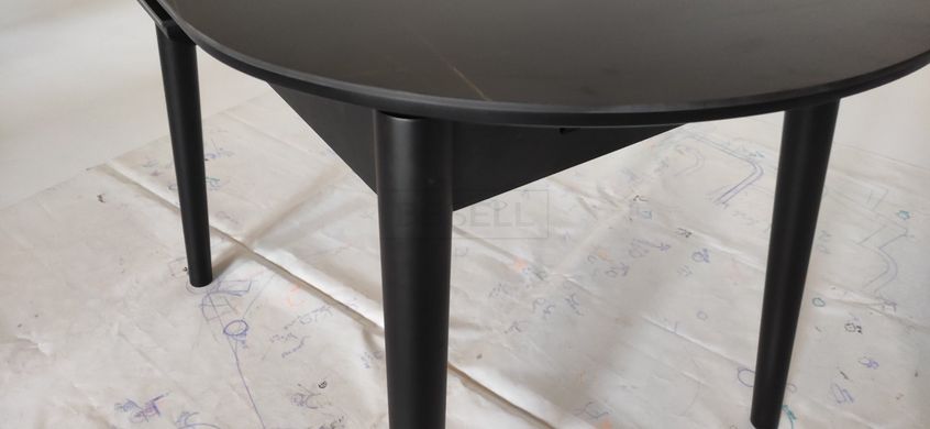 Стол раскладной TM-85 VETRO 110(140)x75 Черный Оникс реальная фотография