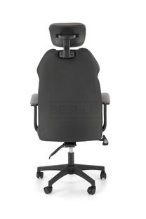 Компьютерное кресло CHRONO Halmar Серый-Черный реальная фотография