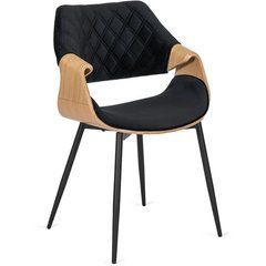 Стул DAKOTA Velvet Mebel Elite , Черный / Золотой дуб реальная фотография