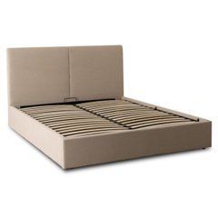 Кровать MARSYLIA Mebel Elite 160x200  вельвет Бежевая с контейнером реальная фотография