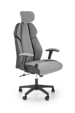 Компьютерное кресло CHRONO Halmar Серый-Черный реальная фотография