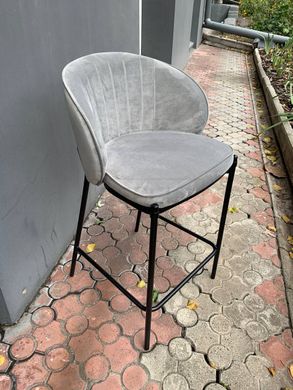 Полубарный стул LAGUNA Velvet Concepto Серый  реальная фотография