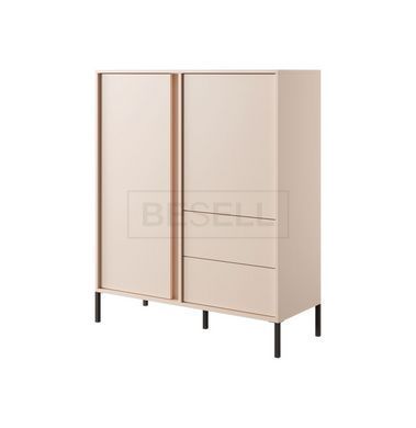Комод высокий Perfect Home Даст/Dast 2-дверный с 2 ​​ящиками 2D2S/104 Беж реальная фотография