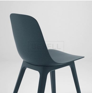 Столовый комплект EKEDALEN / ODGER IKEA Дуб/Голубой реальная фотография