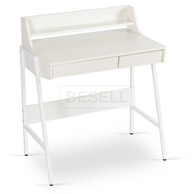 Письмовий стіл MEBEL ELITE PERI 77 см Білий жива фотографія