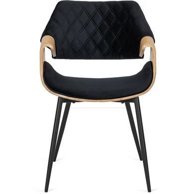 Стул DAKOTA Velvet Mebel Elite , Черный / Золотой дуб реальная фотография