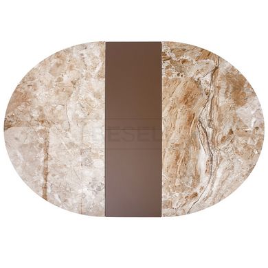 Стол раскладной MOON BROWN MARBLE Concepto 110(140)x110 Керамика Глянец Коричневый реальная фотография