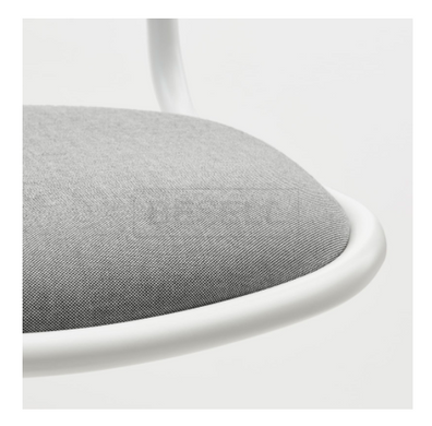 Компьютерное кресло ÖRFJÄLL IKEA Серый/Белый реальная фотография