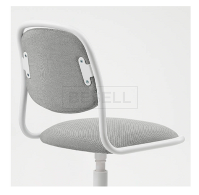 Комп'ютерне крісло ÖRFJÄLL IKEA Cірий/Білий жива фотографія