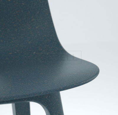 Столовый комплект EKEDALEN / ODGER IKEA Дуб/Голубой реальная фотография