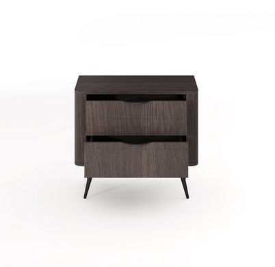 Тумба приліжкова Perfect Home Веріс / Veris 2S/63 з 2 шухлядами Дуб дунін/чорний жива фотографія