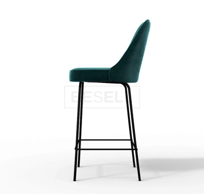 Полубарный стул BERLIN M bar Bonsso Зеленый / Металл реальная фотография